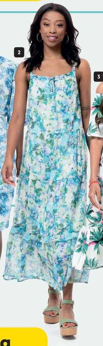 Makro Floral Chiffon Dress offer