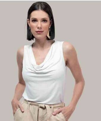 Makro White Cowl Neck offer