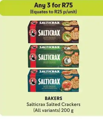 BAKERS Salticrax Salted Crackers (All variants) 200g