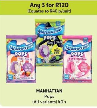 Makro MANHATTAN Pops (All variants) 40's offer