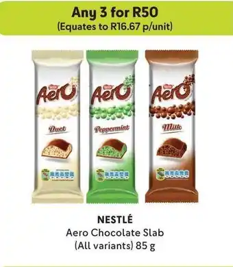 NESTLÉ Aero Chocolate Slab (All variants) 85g