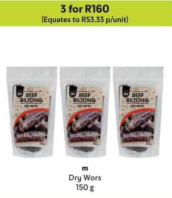 Makro m Dry Wors 150g offer