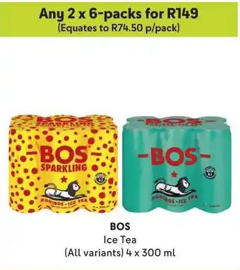 Makro BOS Ice Tea (All variants) 4x 300 ml offer