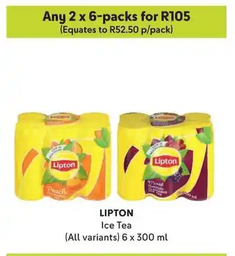 LIPTON Ice Tea (All variants) 6 x 300 ml