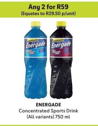 Makro ENERGADE Concentrated Sports Drink (All variants) 750 ml offer