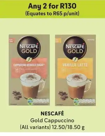 NESCAFÉ Gold Cappuccino (All variants) 12.50/18.50g