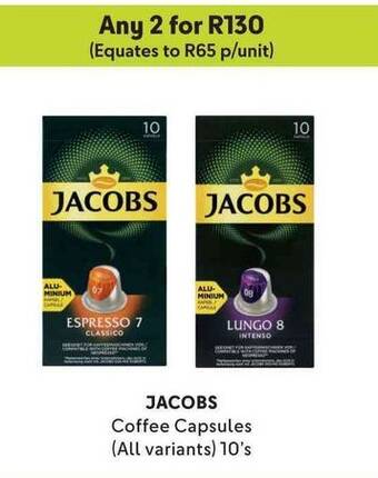 Makro JACOBS Coffee Capsules (All variants) 10's offer
