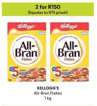 Makro KELLOGG'S All-Bran Flakes 1 kg offer