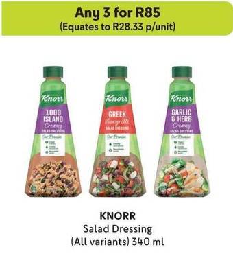 Makro KNORR Salad Dressing (All variants) 340ml offer