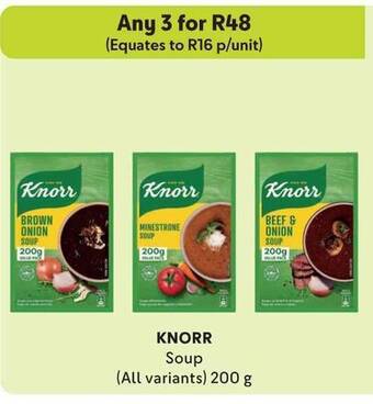 Makro KNORR Soup (All variants) 200g offer