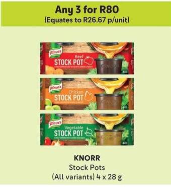 Makro KNORR Stock Pots (All variants) 4 x 28g offer