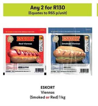 Makro ESKORT Viennas (Smoked or Red) 1kg offer