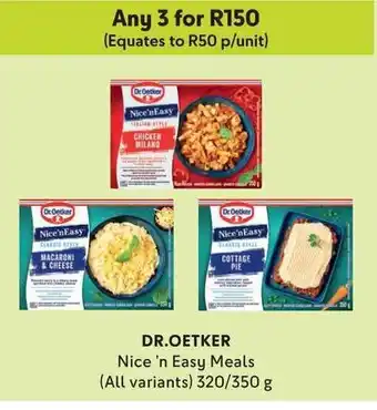 DR.OETKER Nice 'n Easy Meals (All variants) 320/350g