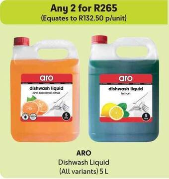Makro ARO Dishwash Liquid (All variants) 5 L offer