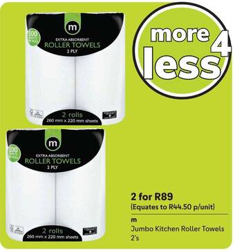 Makro m Jumbo Kitchen Roller Towels 2's offer