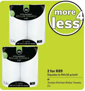 Makro m Jumbo Kitchen Roller Towels 2's offer