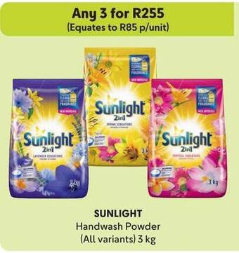 Makro SUNLIGHT Handwash Powder (All variants) 3 kg offer