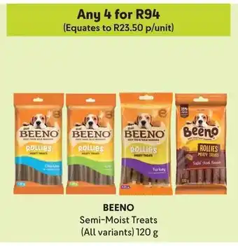 BEENO Semi-Moist Treats (All variants) 120g