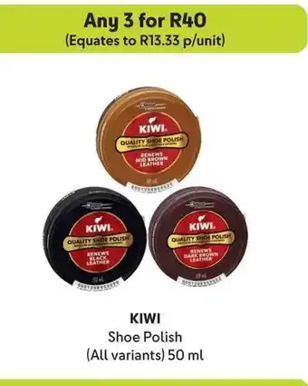 Makro KIWI Shoe Polish (All variants) 50 ml offer
