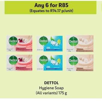 Makro DETTOL Hygiene Soap (All variants) 175g offer