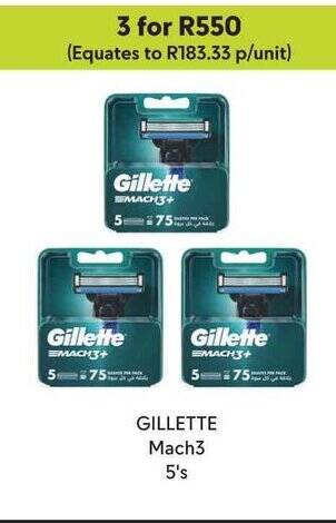 Makro GILLETTE Mach3 5's offer