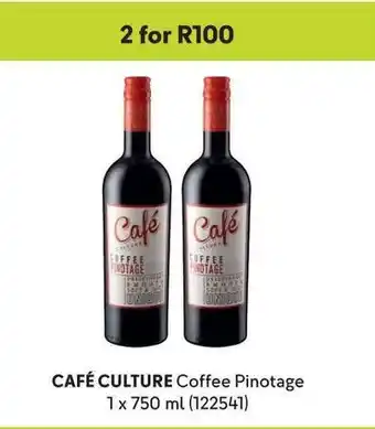 Makro CAFÉ CULTURE Coffee Pinotage 1 x 750 ml offer