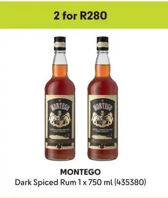 Makro MONTEGO Dark Spiced Rum 1x 750 ml offer