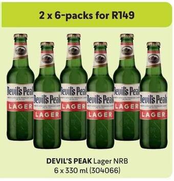 Makro DEVIL'S PEAK Lager NRB 6x330ml offer