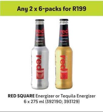 Makro RED SQUARE Energizer or Tequila Energizer 6x275ml offer