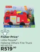 Fisher-price little people helping others fire truck md-hdj24