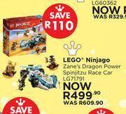 Toy Kingdom Lego ninjago zane's dragon power spinjitzu race car lg71791 offer