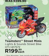 Toy Kingdom Teamsterz street minis light & sounds street bile hti-1417572-each offer