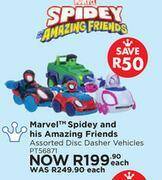Toy Kingdom Marvel spidey & his amazing friends assorted disc dasher vehicles pt56871-each offer