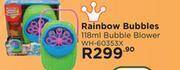 Toy Kingdom Rainbow bubbles 118ml bubble blower wh-60353x offer