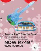 Toy Kingdom Peppa pig bundle deal (keyboard & guitar) lcy-82982, toy-81646 offer