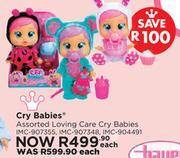 Toy Kingdom Cry babies assorted loving care cry babies imc-907355, imc-907348, imc-904491-each offer