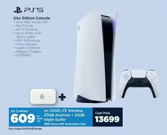 HiFi Corp PS5 Disc Edition Console offer