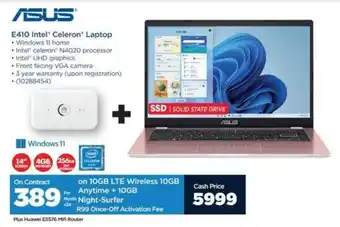 HiFi Corp ASUS E410 Intel Celeron Laptop offer