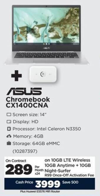 HiFi Corp ASUS Chromebook CX1400CNA offer