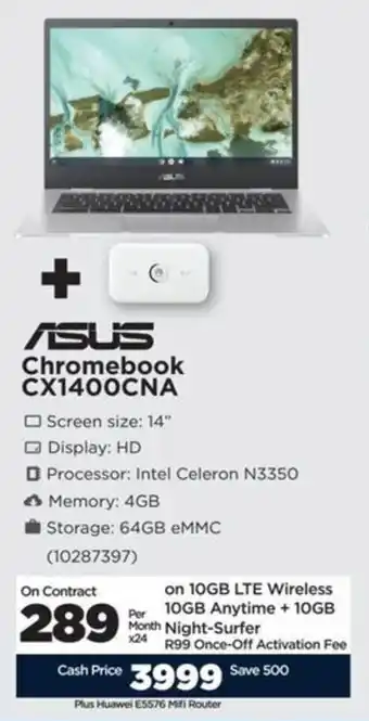 HiFi Corp ASUS Chromebook CX1400CNA offer