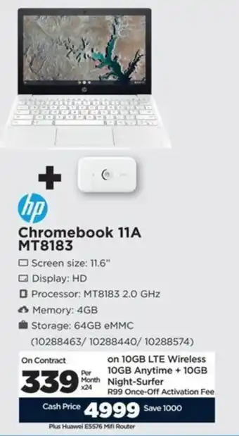 Hp Chromebook 11A MT8183