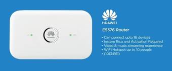 HiFi Corp HUAWEI E5576 Router 10GB LTE Wireless 10GB Anytime + 10GB Night-Surfer offer