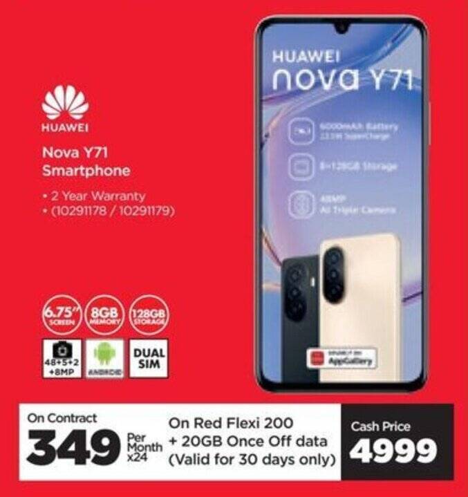 Huawei Nova Y71 Smartphone Offer At Hifi Corp