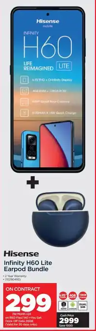 Hisense Infinity H60 Lite Earpod Bundle