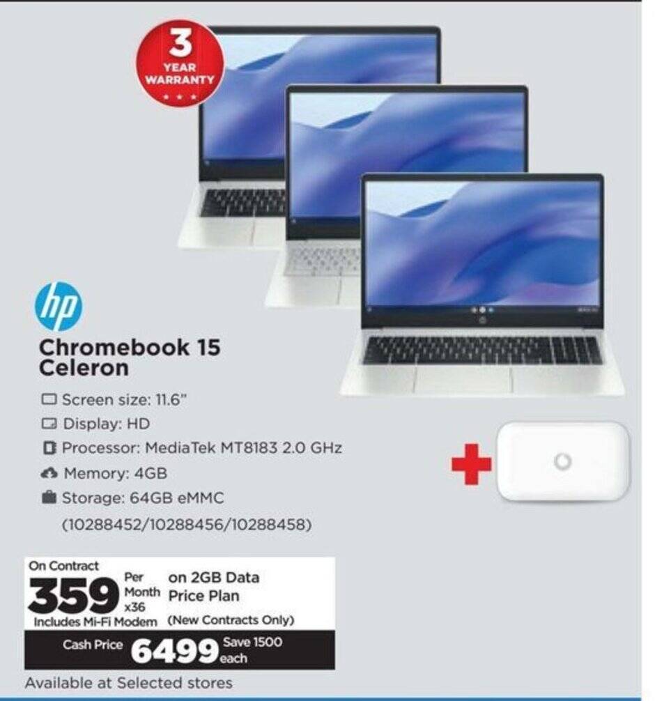 HiFi Corp Hp Chromebook 15 Celeron offer