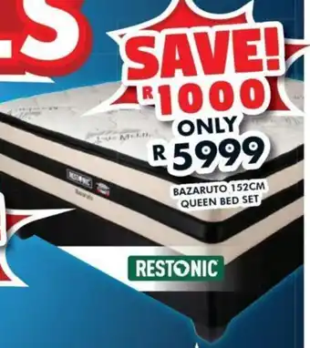 Russells RESTONIC BAZARUTO 152CM QUEEN BED SET offer
