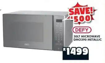 Russells DEFY 30LT MICROWAVE DMO390 METALLIC offer