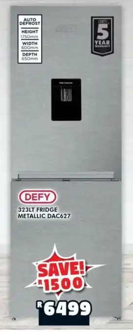 Russells DEFY 323LT FRIDGE METALLIC DAC627 offer