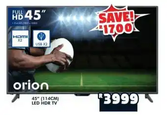 Russells Orion 45" (114CM) LED HDR TV offer