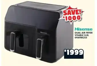 Russells Hisense DUAL AIR FRYER VISABLE 8.8L offer